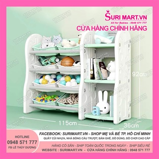 (Sẵn HCM) Giá kệ để đồ chơi và đồ dùng cho bé Newber cao cấp Size M (Kích thước 115*36*91)