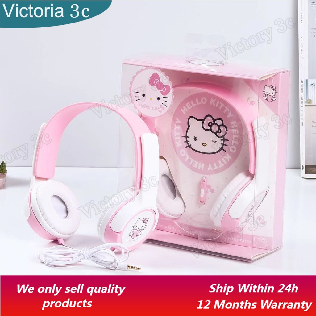 Tai Nghe Điện Thoại Hình Doraemon/ Hello Kitty 3.5mm Âm Thanh Nổi Siêu Trầm Có Mic