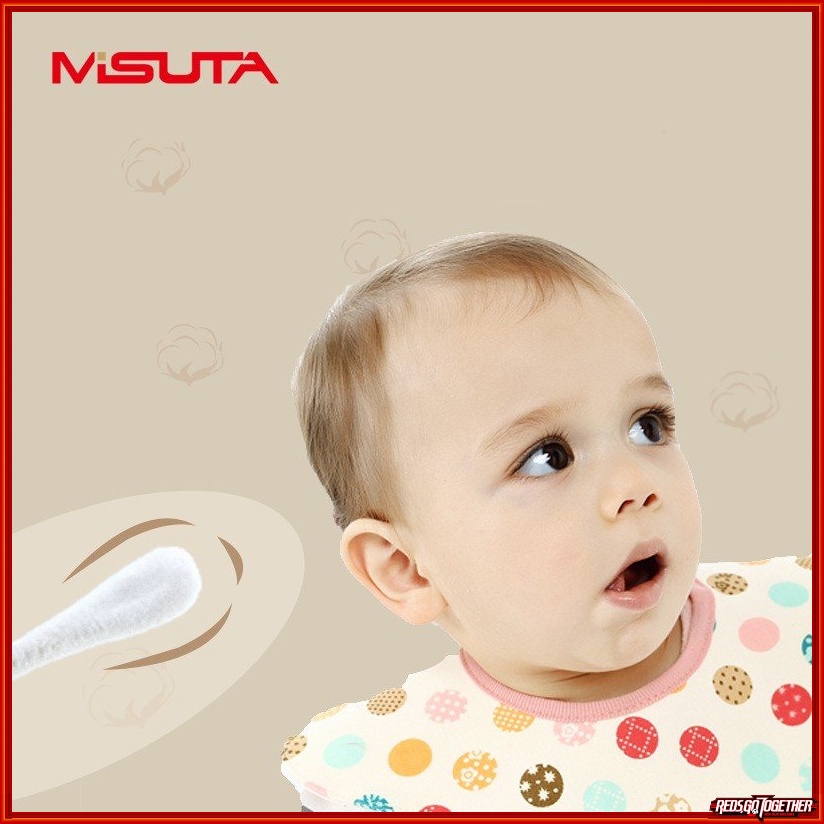 Tăm bông sơ sinh trẻ em Misuta, hộp 200 và 400 que