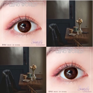 Kính áp tròng Bộ sưu tập JANET màu nâu 12 tháng