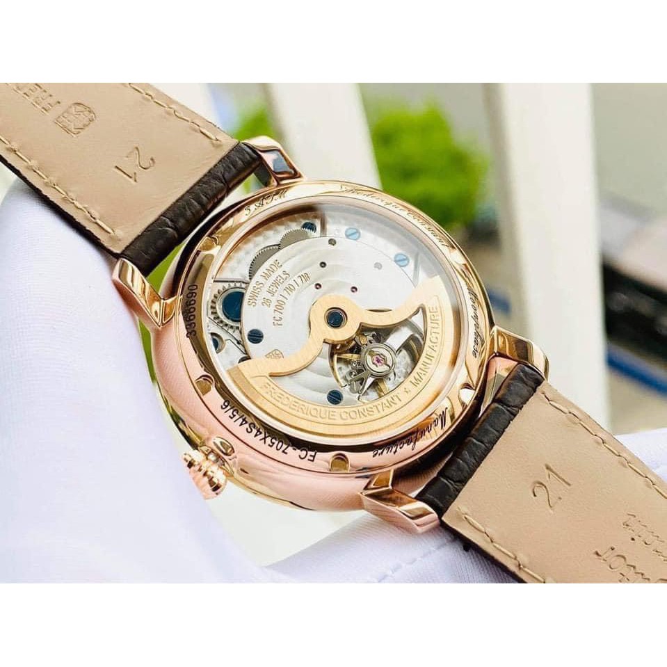 Đồng hồ nam chính hãng Frederique Constant FC-705V4S4 - máy cơ tự động - Kính sapphire nguyên khối