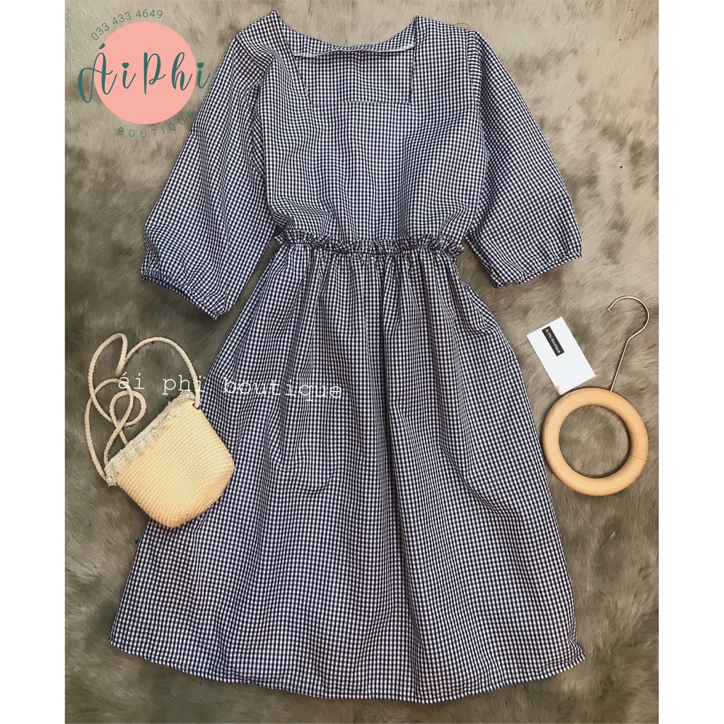 Đầm babydoll kẻ sọc
