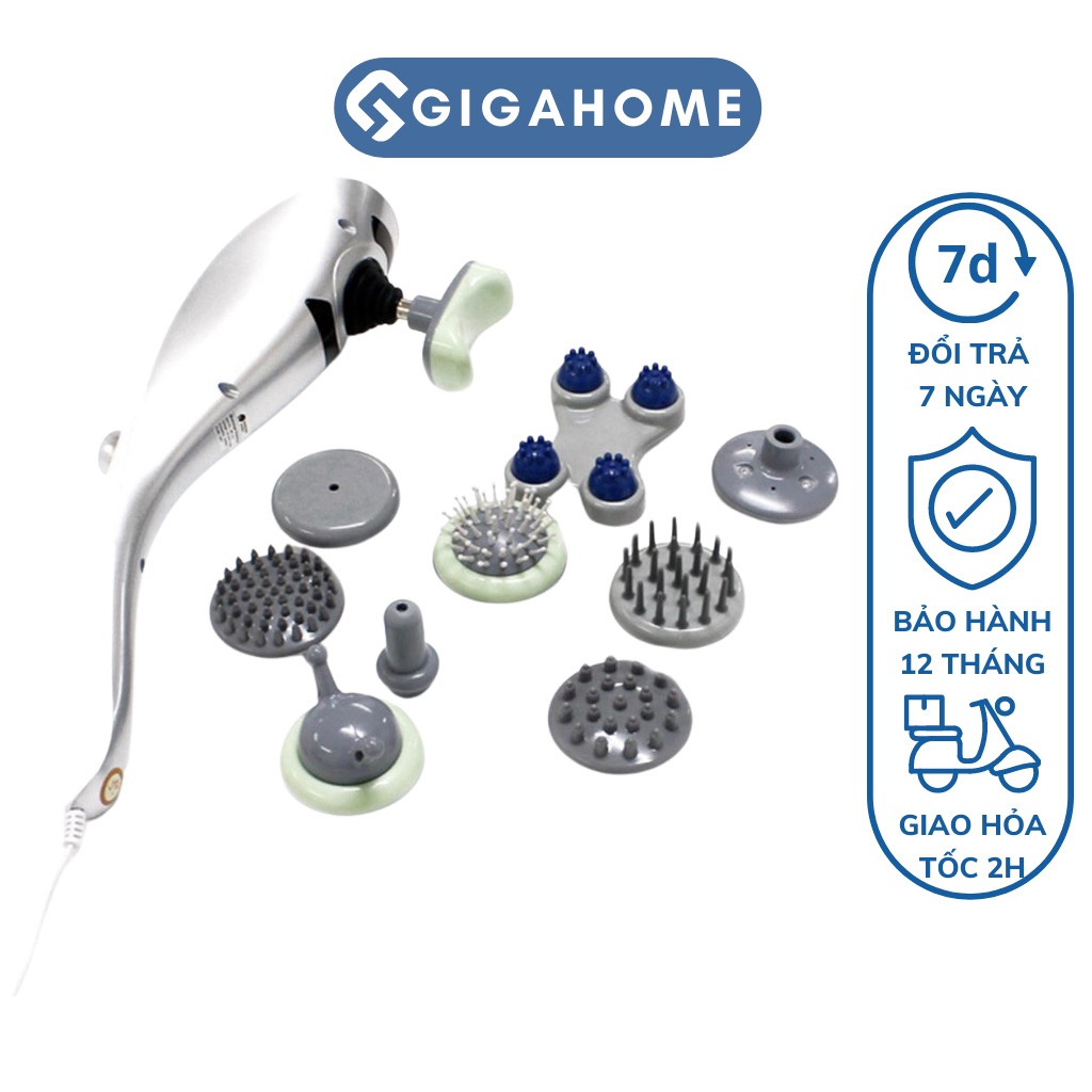 Máy Massage, Đấm Bóp Toàn Thân GIGAHOME 11 Đầu Giảm Mệt Mỏi 3542