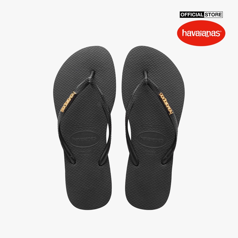 HAVAIANAS - Dép nữ Slim Logo Metallic 4119875-1924