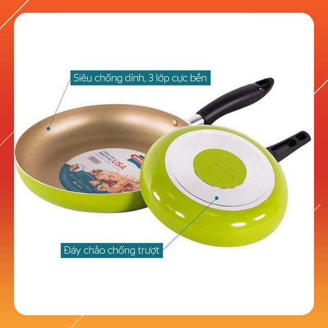 Bộ 2 Chảo Siêu Chống Dính SUNHUOSE SHS2418