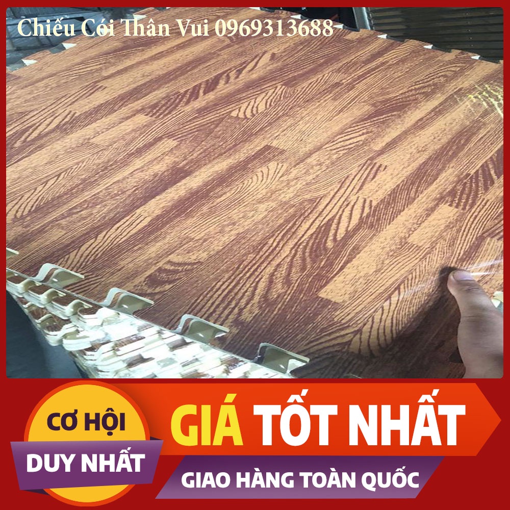 Thảm Xốp Vân Gỗ 60x60 Bịch 6 Miếng