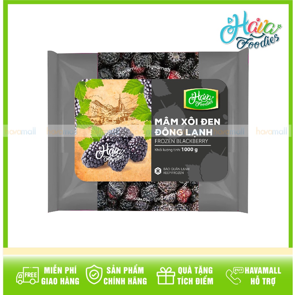 Trái Phúc Bồn Tử Đen Mâm Xôi Đen Đông Lạnh V-Safefood – Frozen Blackberry