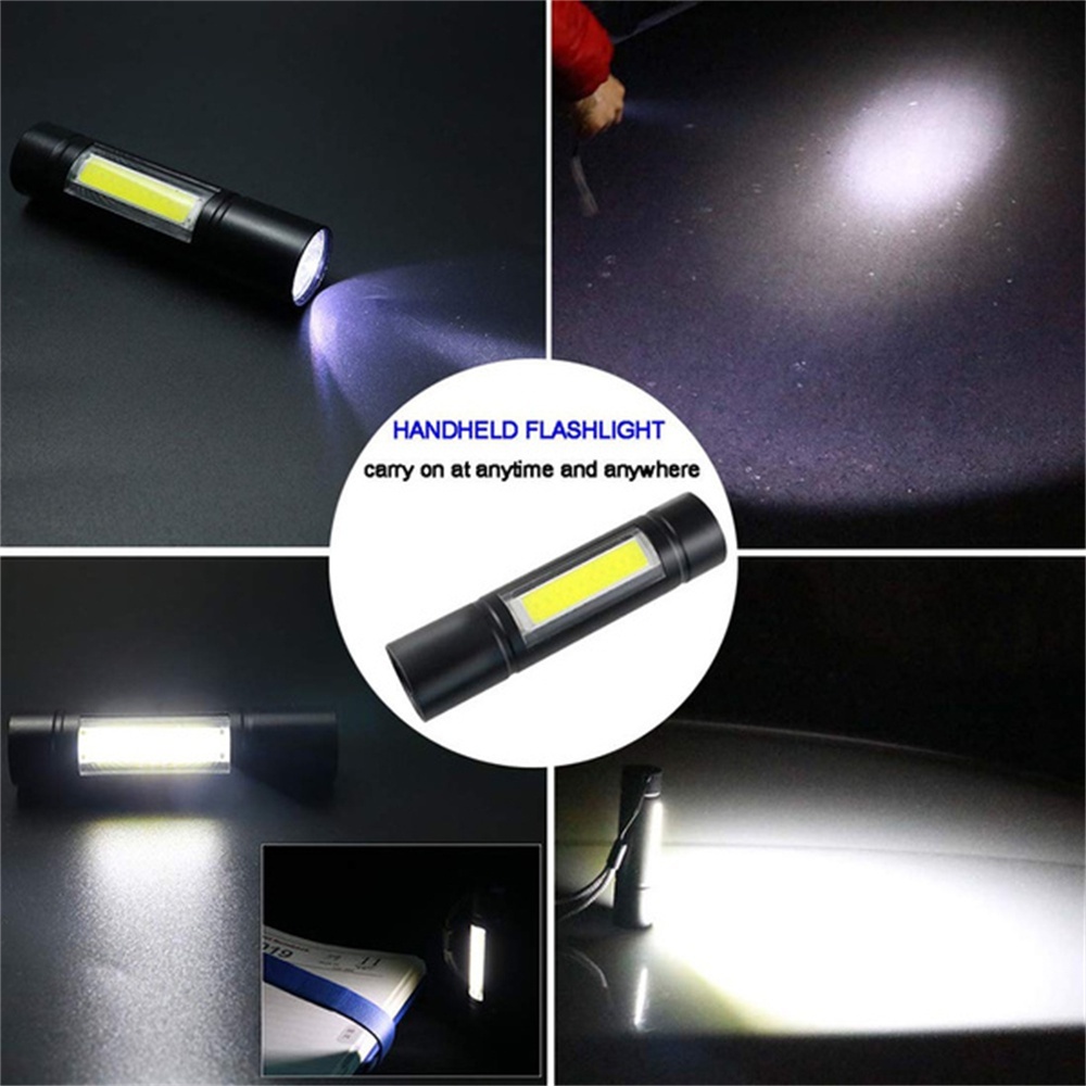 Đèn Pin Led Cob Mini Sạc Usb Siêu Bền Tiện Dụng Mang Theo Cắm Trại