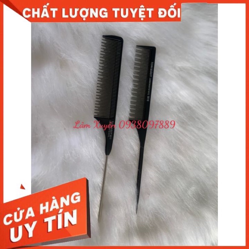 GIÁ RẺ Lược đuôi nhọn cán inox 06400 Toni Guy đánh rối đuôi nhựa, chịu nhiệt, kháng hoá chất, dễ vệ sinh giá rẻ salon