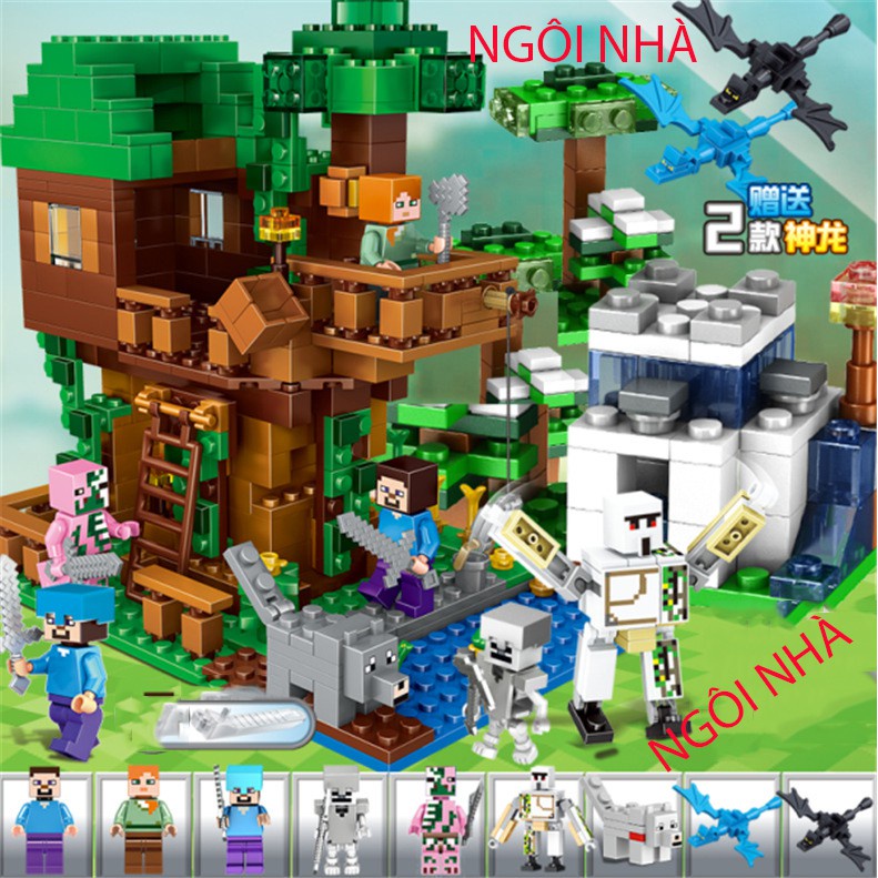 [QUÀ TẶNG] Lego Minecraft 💖Chuỗi Lego Minecraft [My World HOT 2020] - TTH