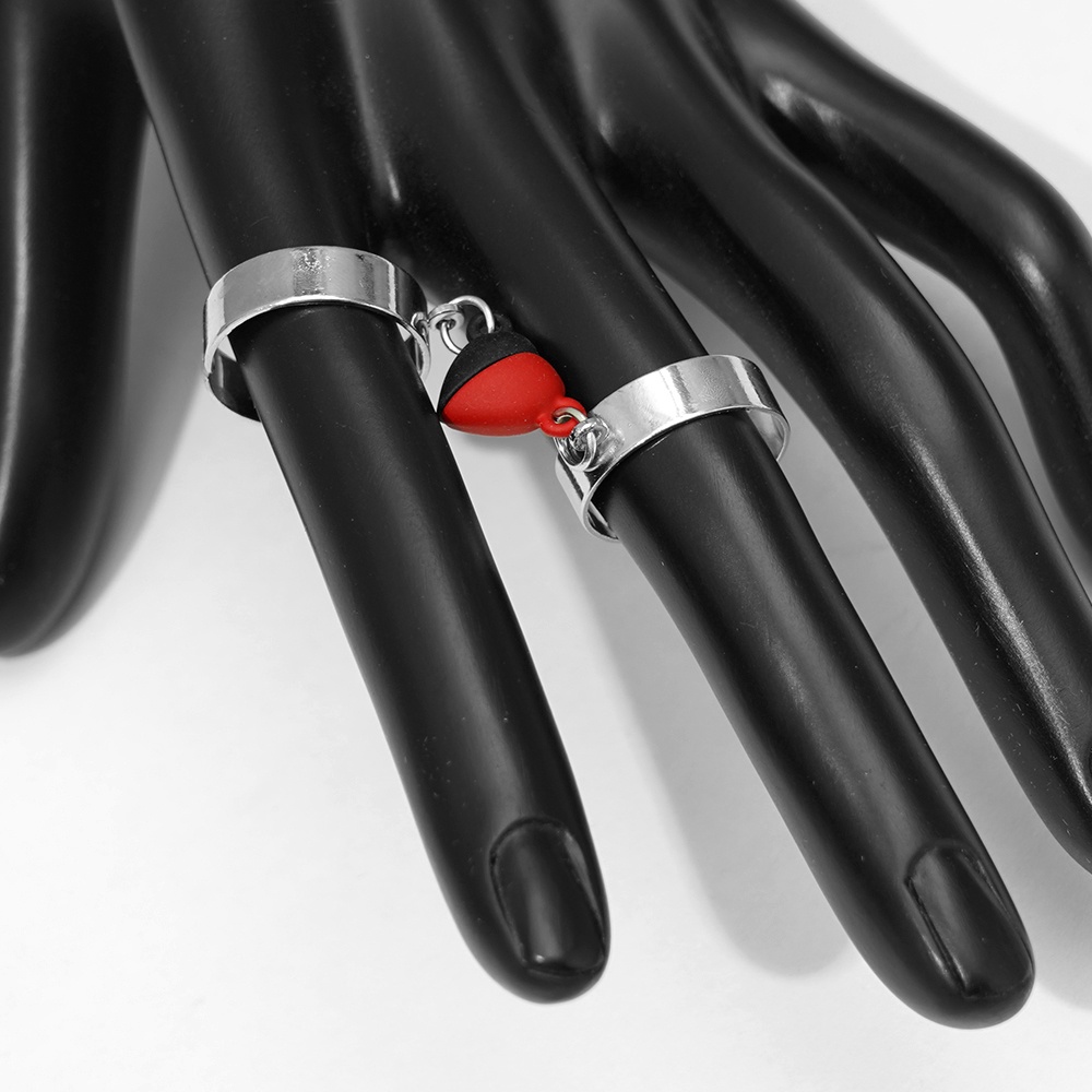 Bộ 2 Nhẫn Cặp Đôi Nam Châm Thiết Kế Đơn Giản