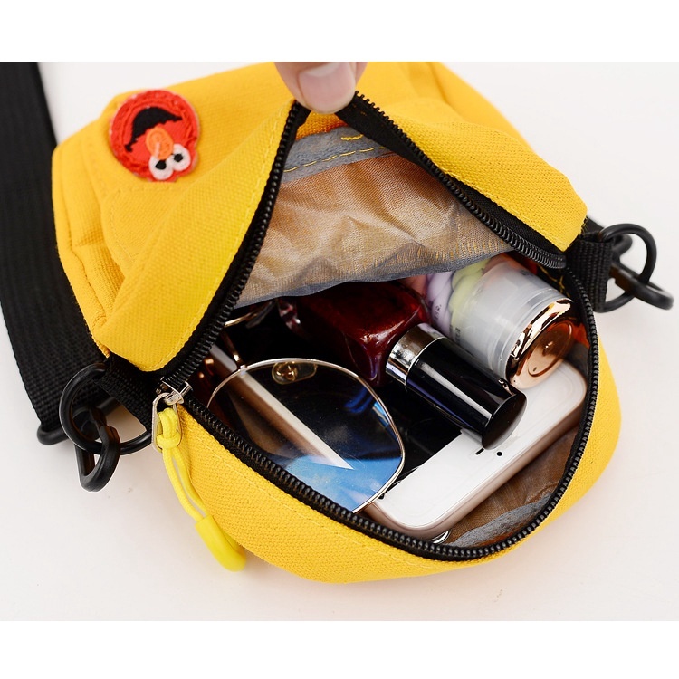 Túi Đeo Chéo Hình Vuông Nhỏ Phong Cách Nhật Bản Đáng Yêu Đen