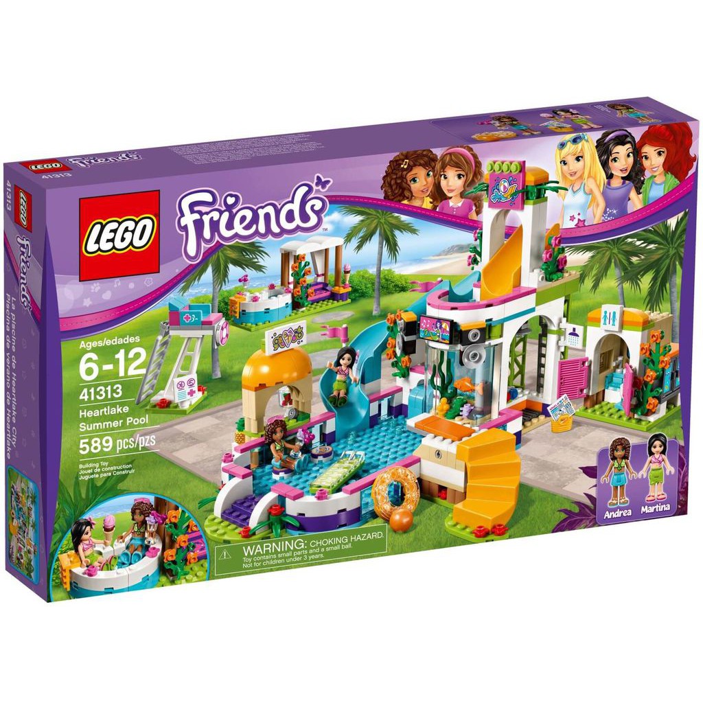 [CHÍNH HÃNG] LEGO Friends_Bể bơi mùa hè Heartlake_41313