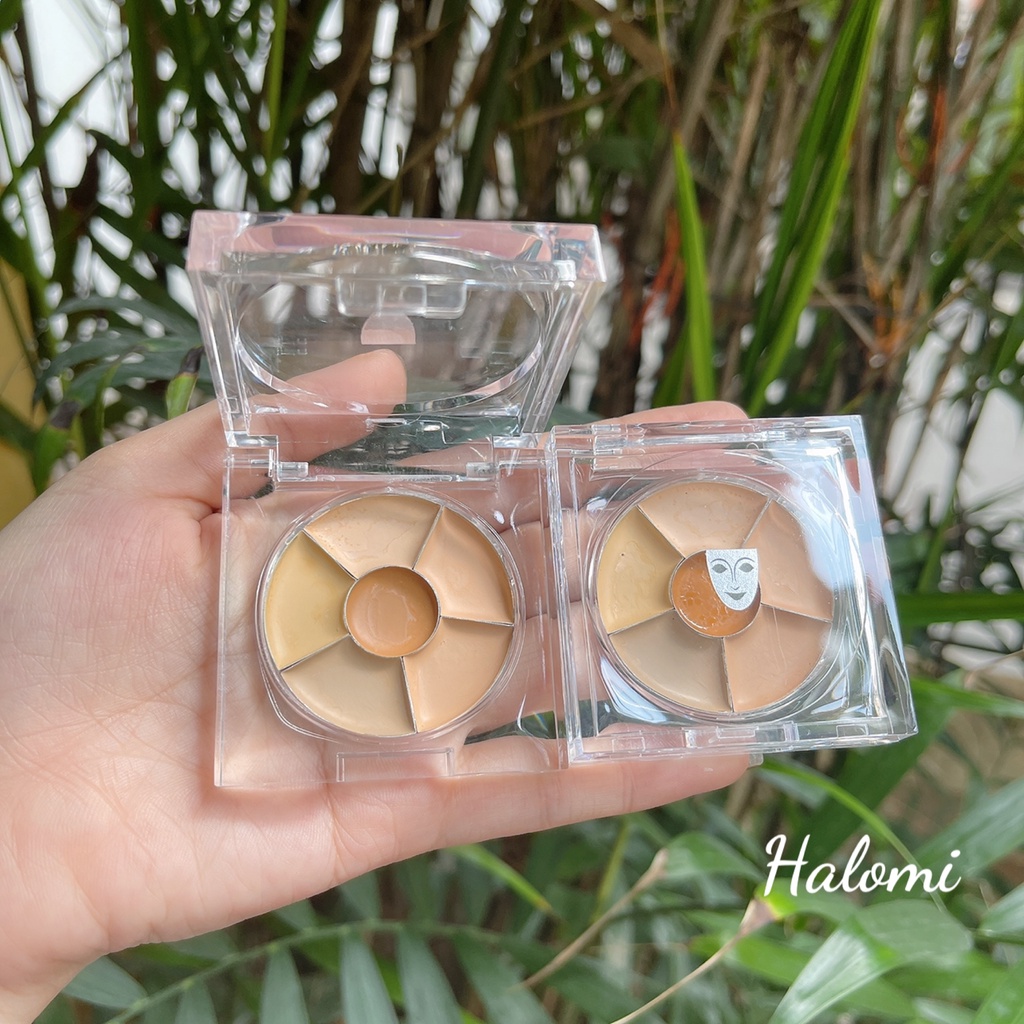 Kem che khuyết điểm Nude Kryolan 6 ô màu size mini che mọi khuyết điểm