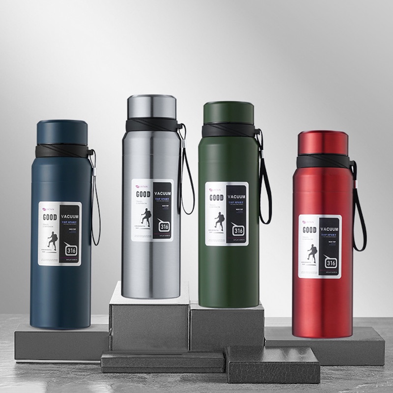 Bình Nước Giữ Nhiệt Bằng Thép Không Gỉ 316 Dung Tích 1000ml