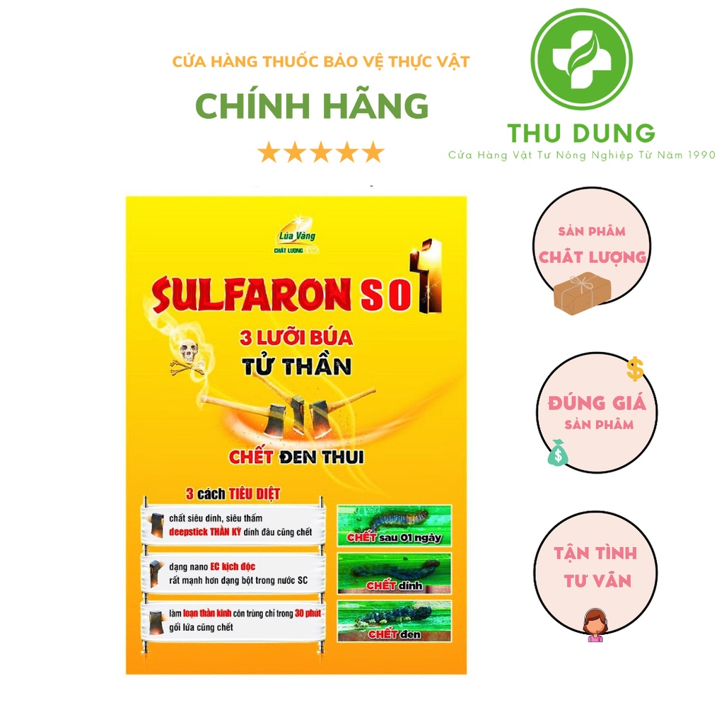 CHẾ PHẨM SUFARON 3 LƯỠI BÚA CHÍNH HÃNG LÚA VÀNG