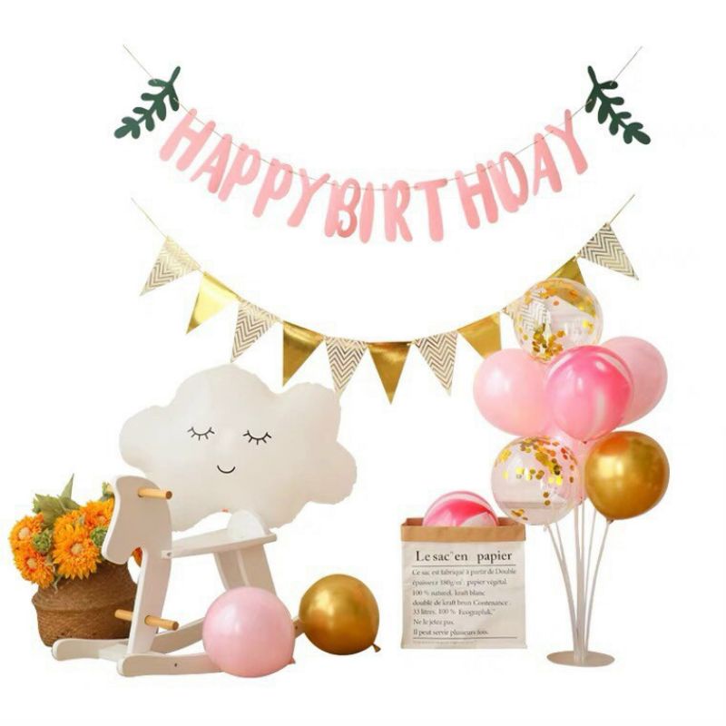 SET BÓNG TRANG TRÍ SINH NHẬT TÔNG HÀN QUỐC CHO BÉ.