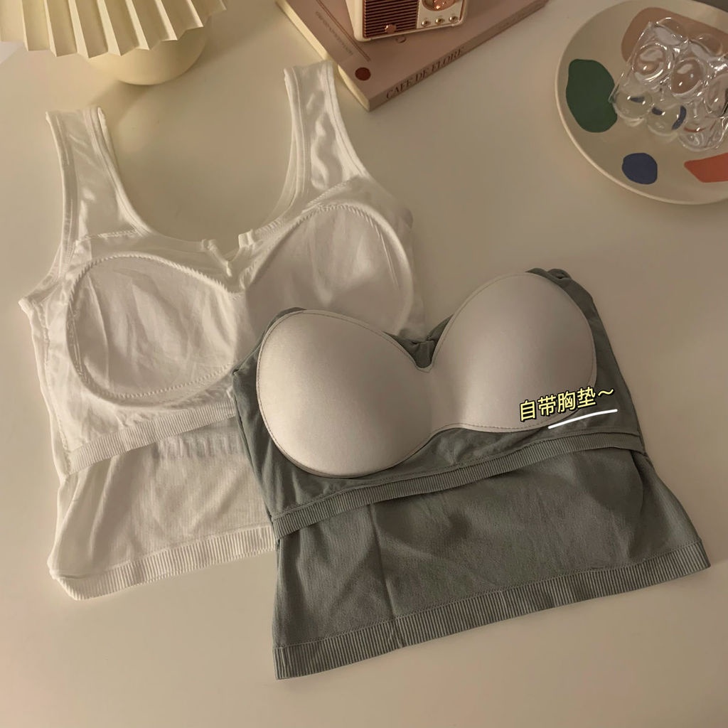 Áo Ống Ngắn Mỏng Vừa Vặn In Chữ Cái Có Dây Treo Thời Trang Mùa Thu Cho Nữ