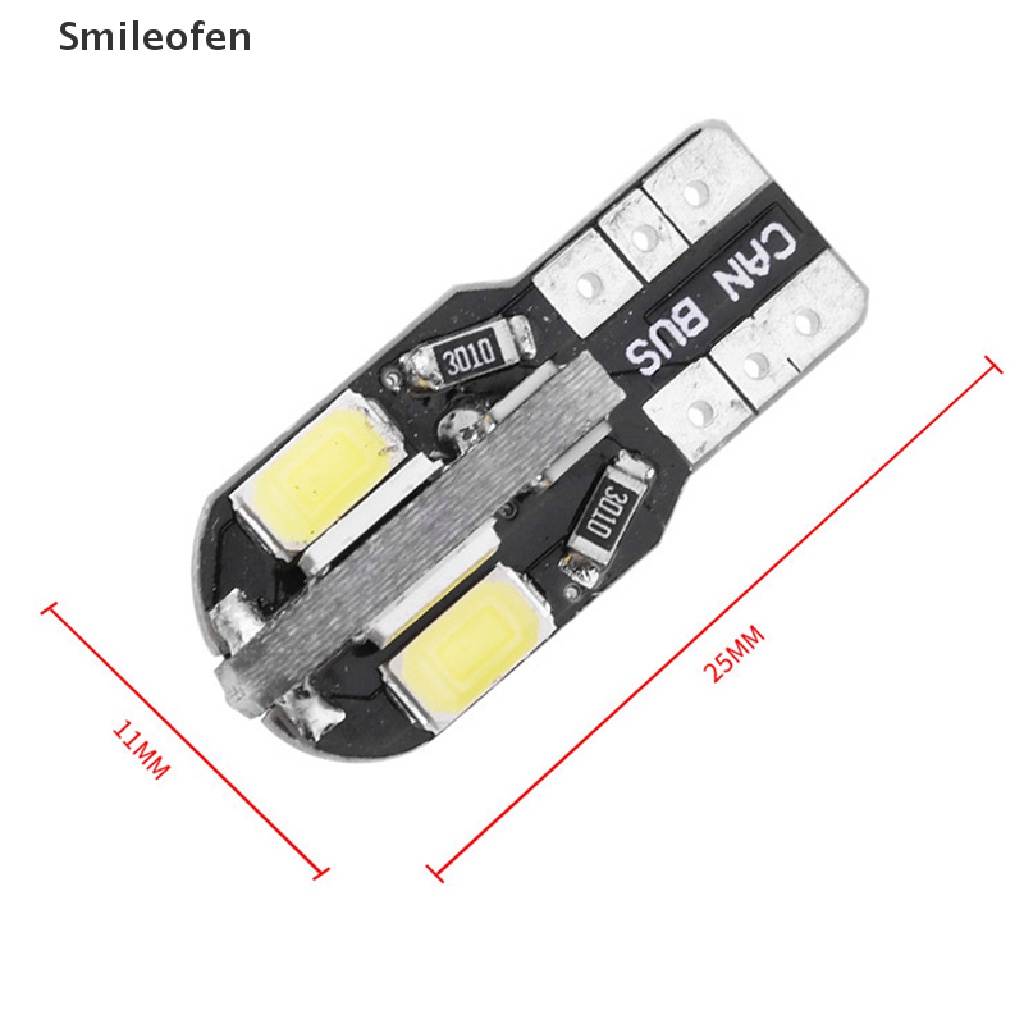 Set 10 Đèn LED W5W T10 Canbus 5730 SMD Chuyên Dụng Cho Xe Hơi