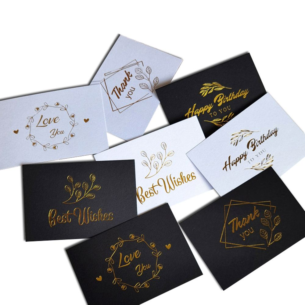 Set 100 Tấm Thẻ Màu Đồng In Chữ Thank You Độc Đáo Trang Trí Tiệc|Tem Chúc Phúc / Nhiều Màu Sắc