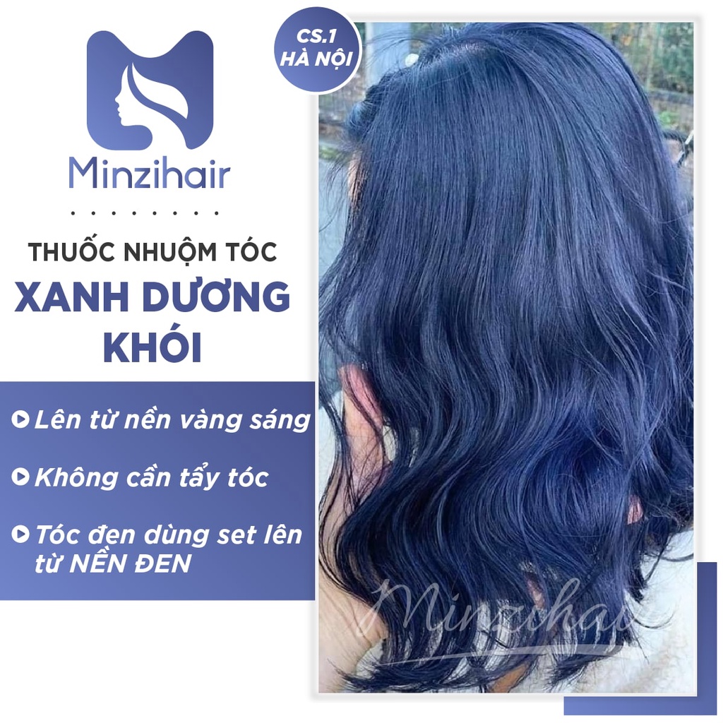 Thuốc Nhuộm Tóc Xanh Dương Khói - Minzihair