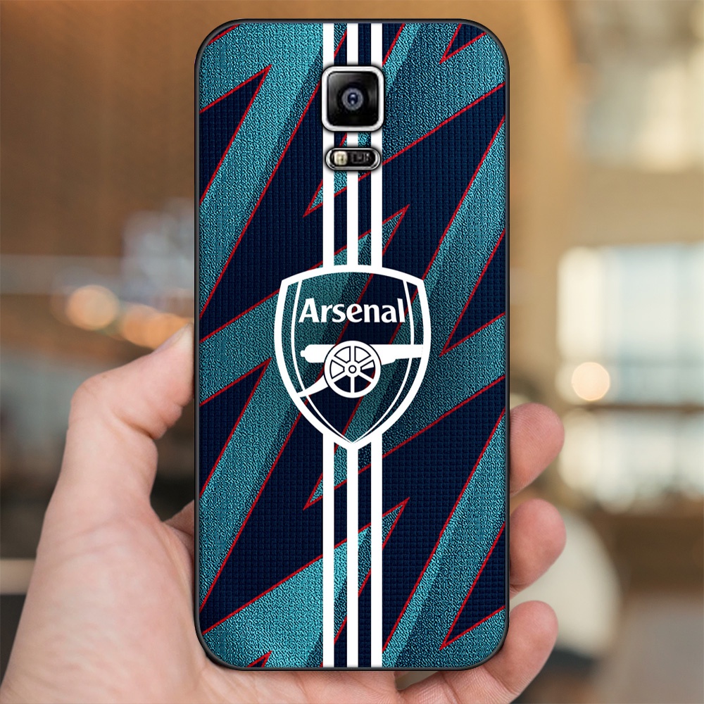 Ốp lưng Samsung Note 4 viền đen in hình Arsenal FC