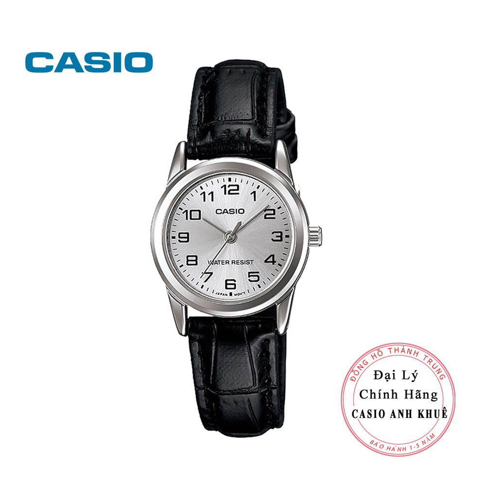 [Mã FARSBR243 giảm 15% đơn 249K] Đồng hồ nữ Casio LTP-V001L-7BUDF dây da