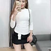 Áo thun gân tay dài, áo thun gân nữ dáng chuẩn đẹp - RUBY CLOTHING A06