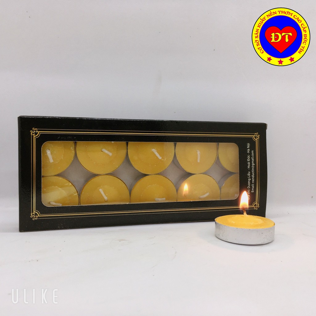 Nến tealight cháy trên 4h không khói không mùi cao cấp Đức Tín an toàn cho người sử dụng