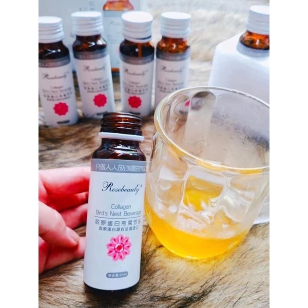 [CHÍNH HÃNG] Collagen yến trắng da hồng hào rose beauty phiên bản mới trắng X10