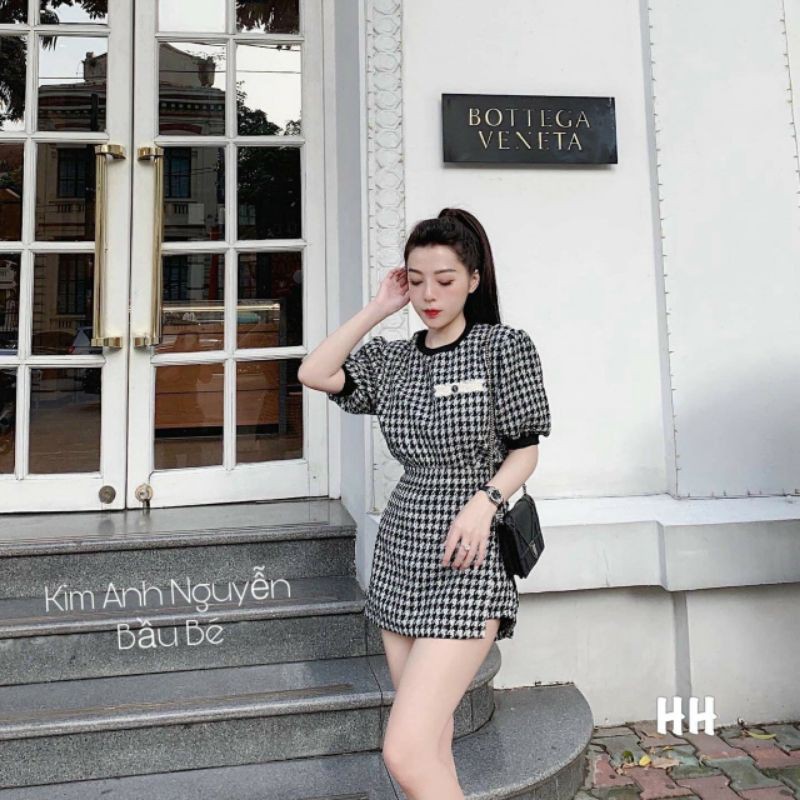 bán sỉ lẻ set dạ kẻ cho nữ