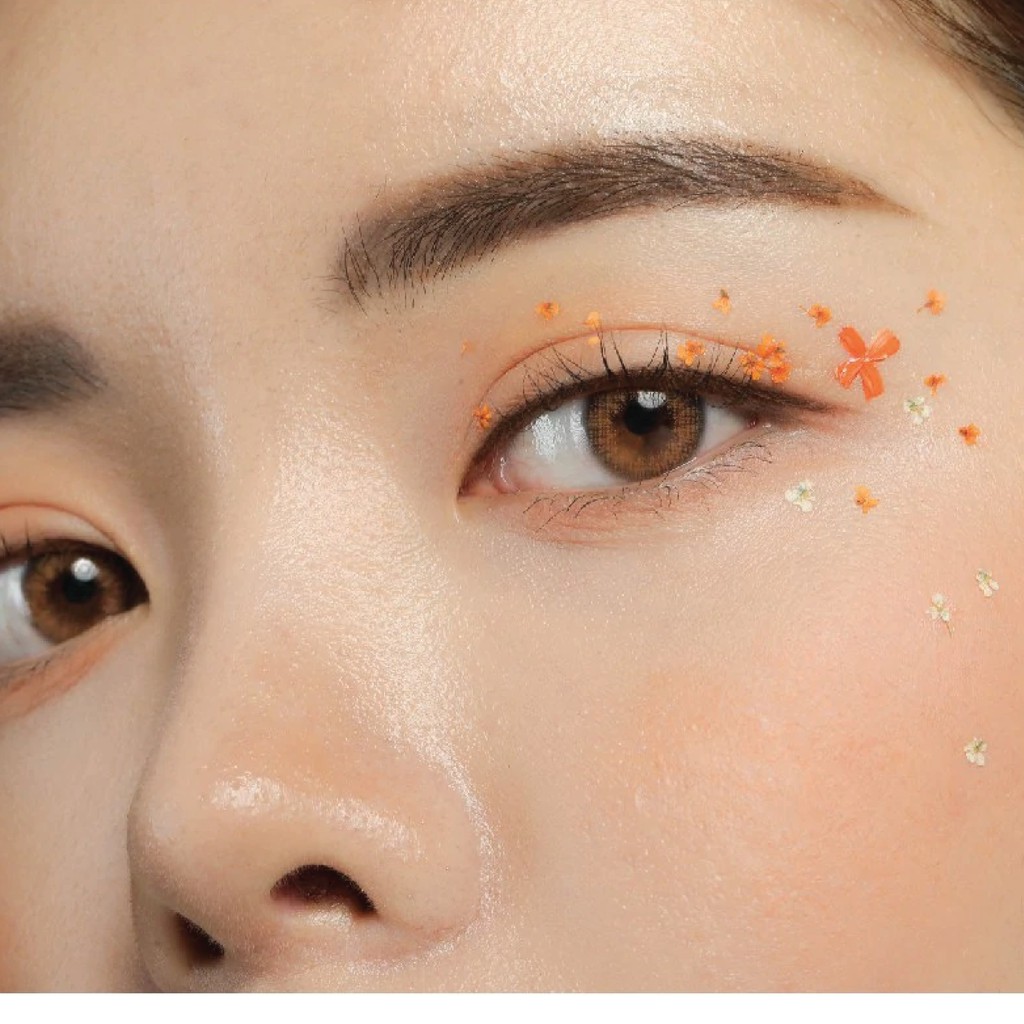 Kính Áp Tròng Cận ANN365 Màu Cam Hawaiian Brown, Chống Nắng, Chống Tia UV, Silicone Hydrogel