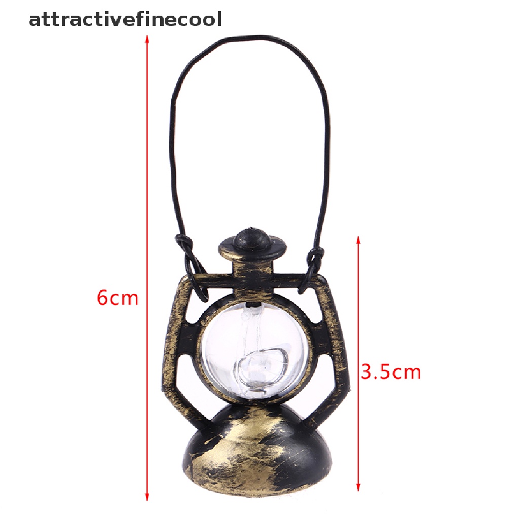 Đèn Dầu Trang Trí Phong Cách Retro Tỉ Lệ 1: 12 Cho Nhà Búp Bê