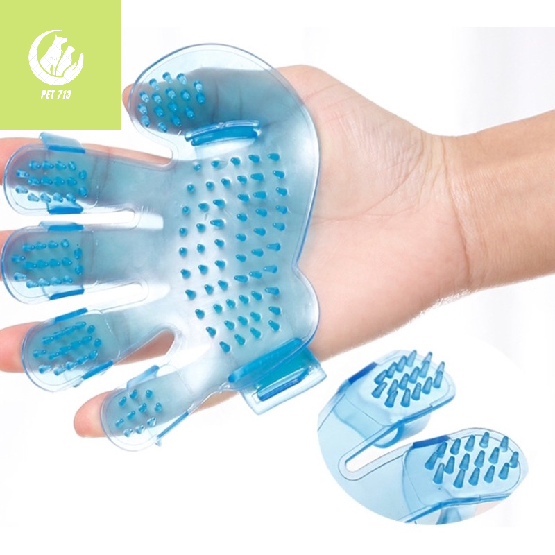 GĂNG TAY TẮM XỎ NGÓN CHO THÚ CƯNG. Pet713 #Pet713