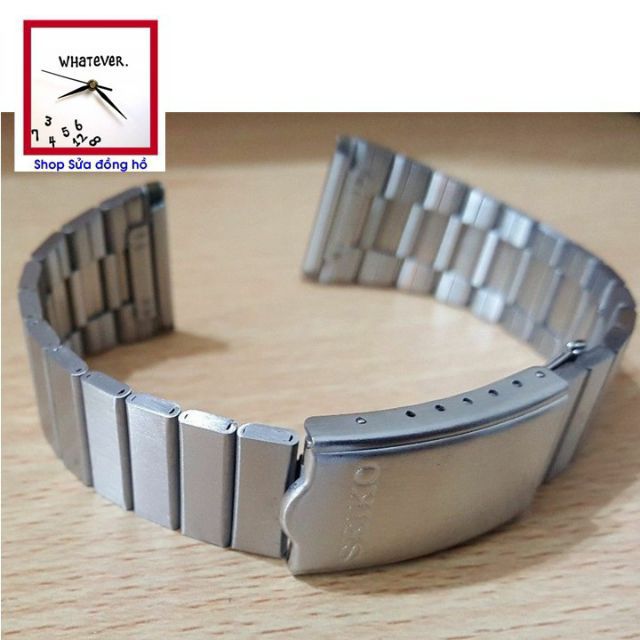 Dây Đồng Hồ Màu Trắng Bạc Seiko size 20mm