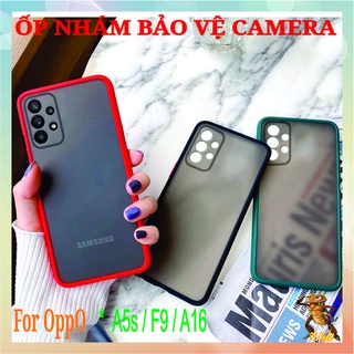 Ốp lưng nhám, bảo vệ camera, chống bám vân tay oppo F9- A5s- A16- A16k.