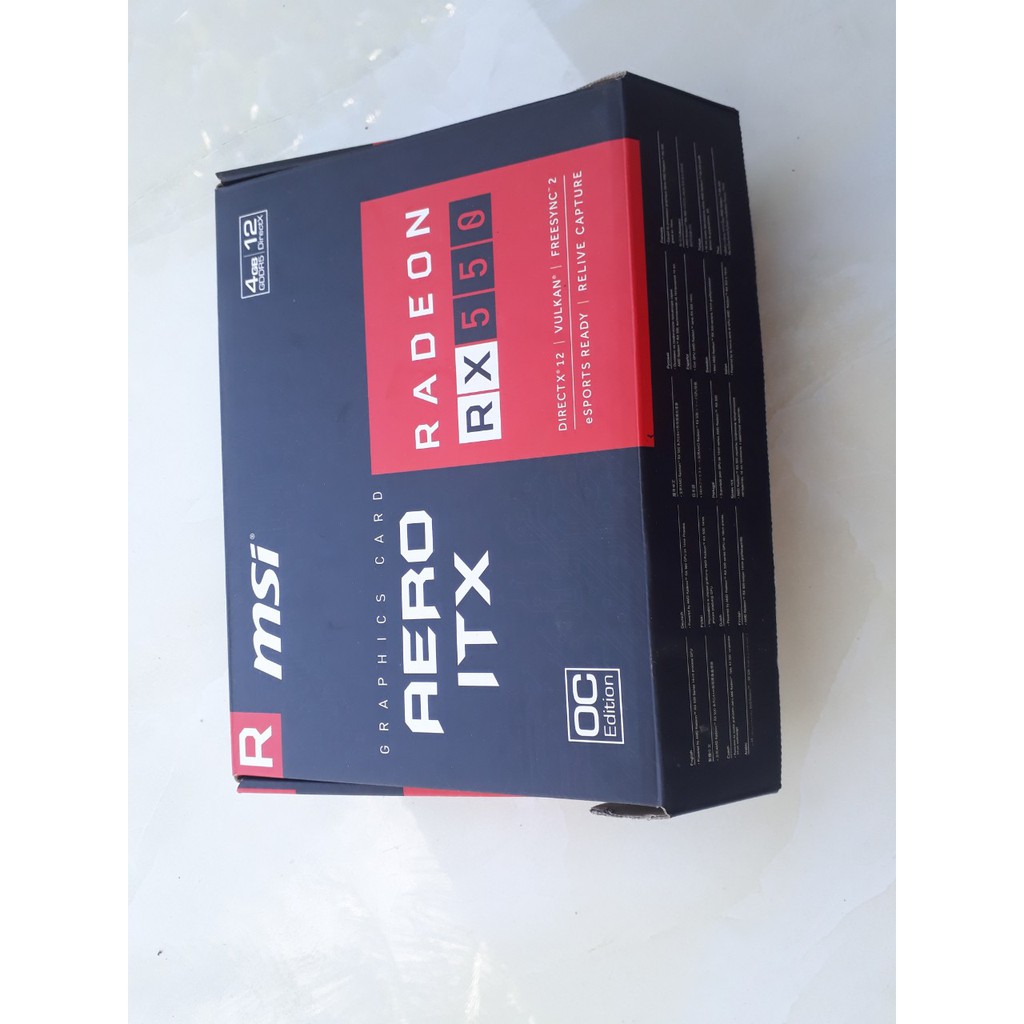 VGA Radeon RX550 4G GDDR5 MSI Aero ITX OC (Radeon RX 550 AERO ITX 4G OC) ( Card Màn Hình )