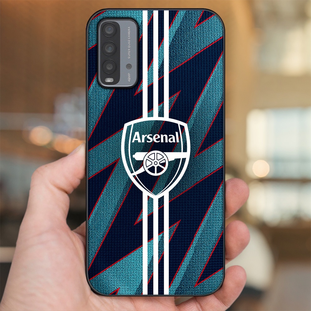 Ốp lưng Xiaomi Redmi 9T viền đen in hình Arsenal FC