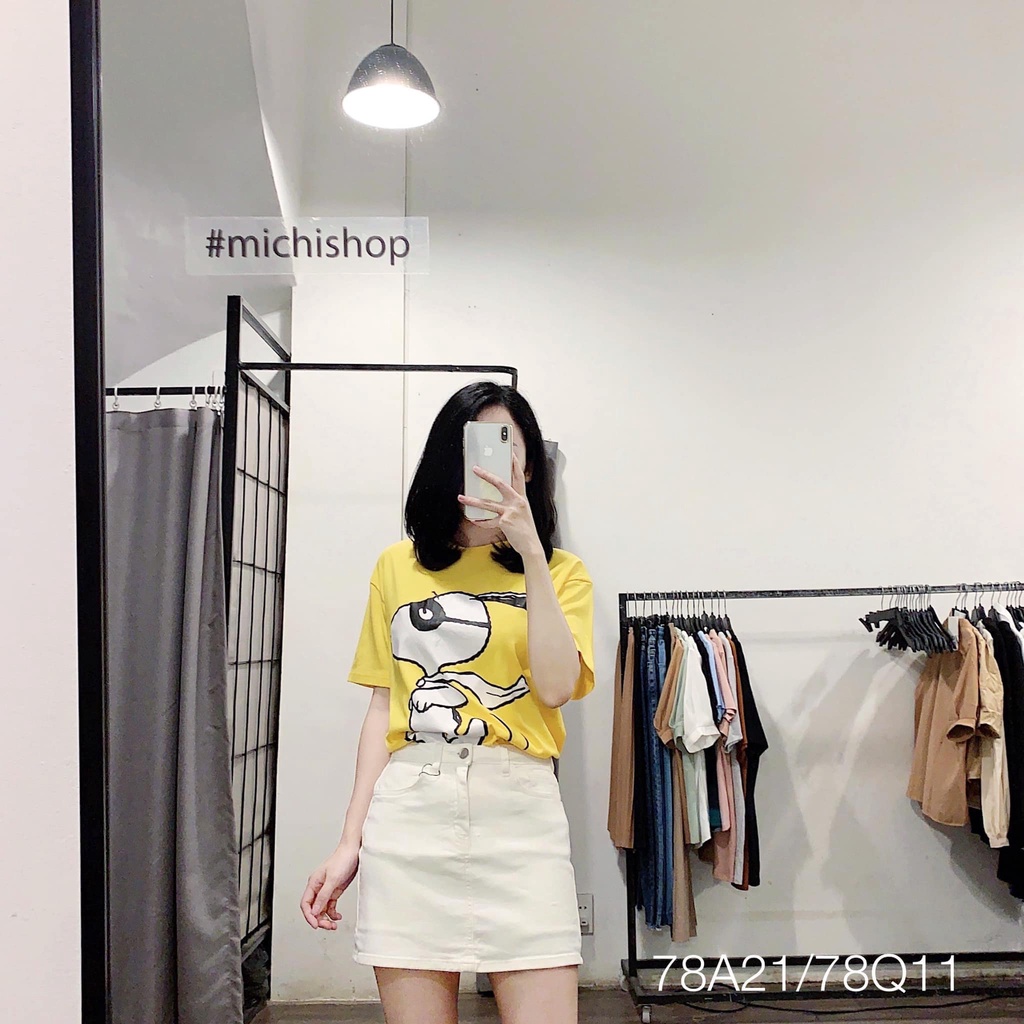 Quần váy jeans trơn - 78Q11