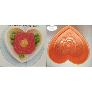 Khuôn nhấn xôi tim lớn Phước, Lộc, Thọ, Hỷ, hoa Hồng, hoa Sen