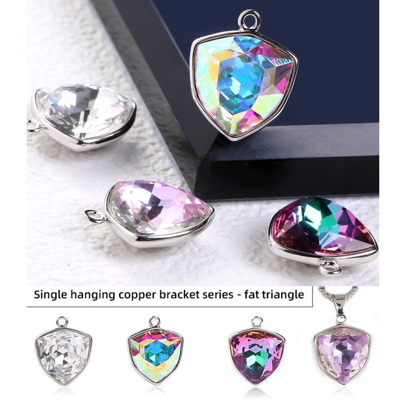 Vòng cổ Mặt Kính Đính Đá Lấp Lánh Kèm Móng Vuốt Đồng