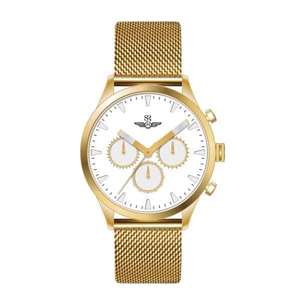 Đồng hồ nam SR WATCH CHÍNH HÃNG SG5561, dây kim loại