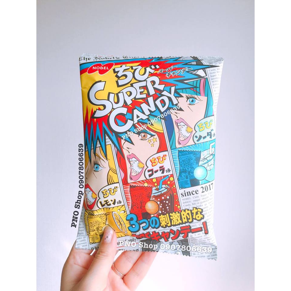 Kẹo Siêu Chua 3 Vị Super Cola - Super Soda - Super Lemon