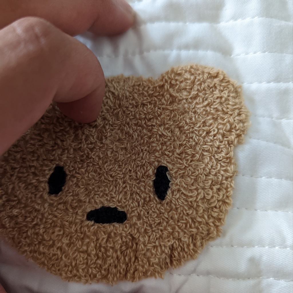 Bộ ga giường, ga giường trần bông thêu gấu chất COTTON LINEN cao cấp, trần dày, hình thêu siêu nét - BỐN MÙA BEDDING