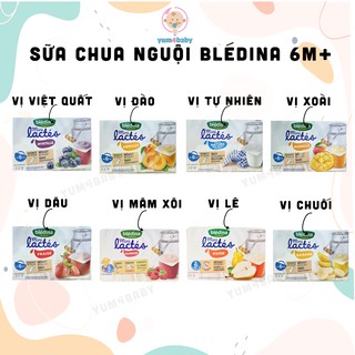 Sữa chua nguội Bledina Pháp sữa chua ăn dặm cho bé từ 6 tháng nhiều vị