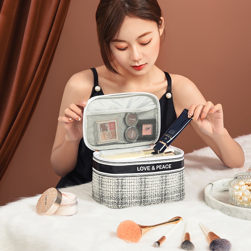 Túi Đựng Mỹ Phẩm Sức Chứa Lớn Tiện Dụng Cho Nữ