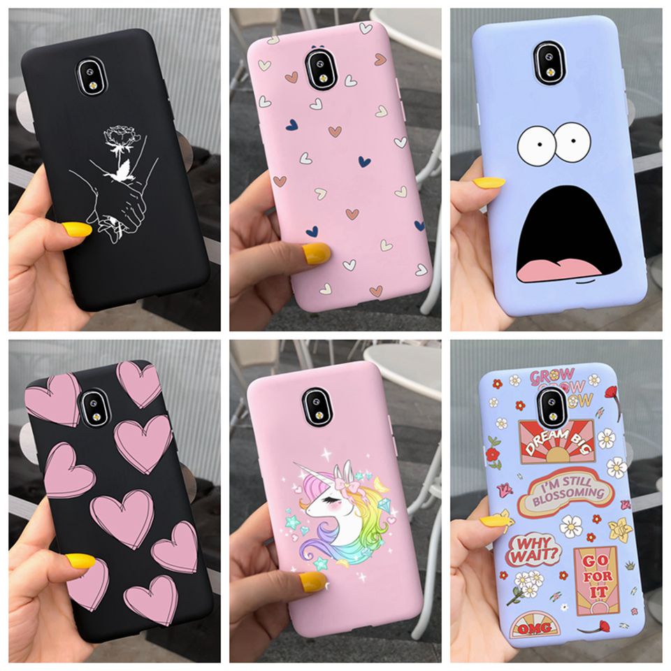 Ốp Điện Thoại TPU Silicon Mềm Hình Trái Tim/Ngựa Một Sừng Cho Samsung Galaxy J3 Pro J5 Pro J7 Pro J 3 J5 J 7 2017