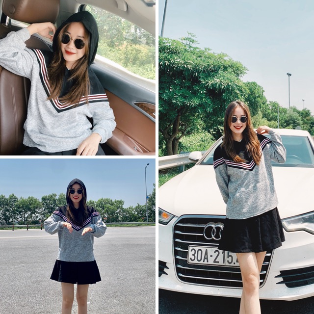 ÁO NỈ DA CÁ HOODIES CÓ MŨ | BigBuy360 - bigbuy360.vn