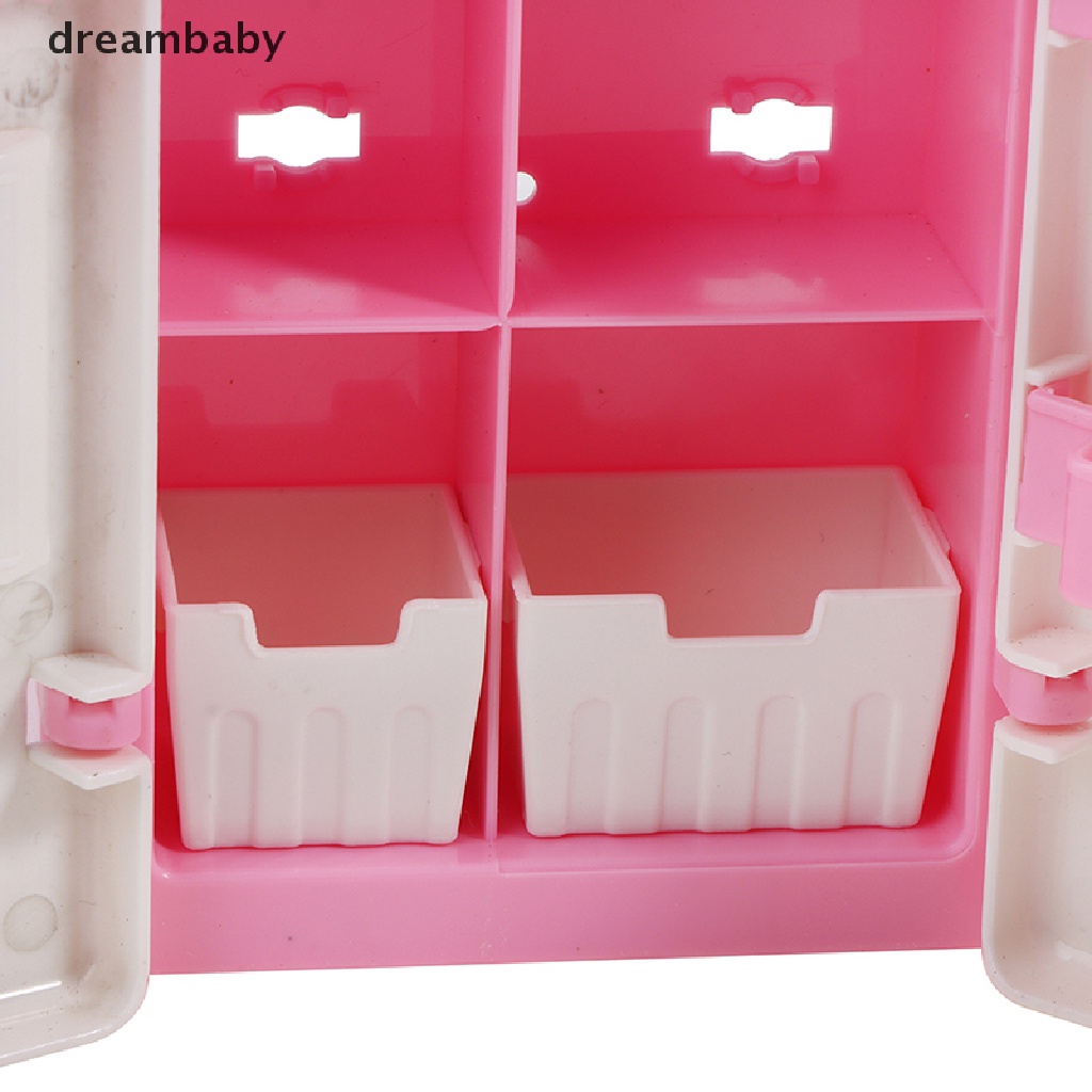 Mô Hình Tủ Lạnh Bằng Nhựa 1 / 12 Dùng Trang Trí Nhà Búp Bê / Phòng Khách