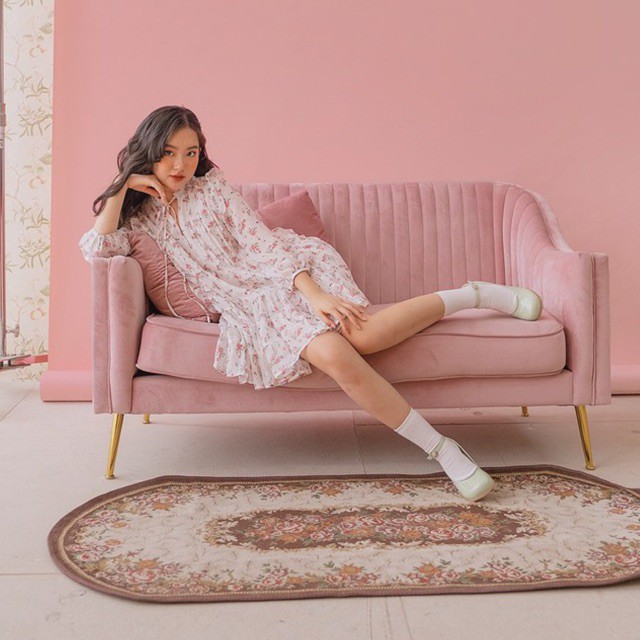 Naked by V - Váy voan hoa buộc nơ Serene Dress (Hồng) | BigBuy360 - bigbuy360.vn